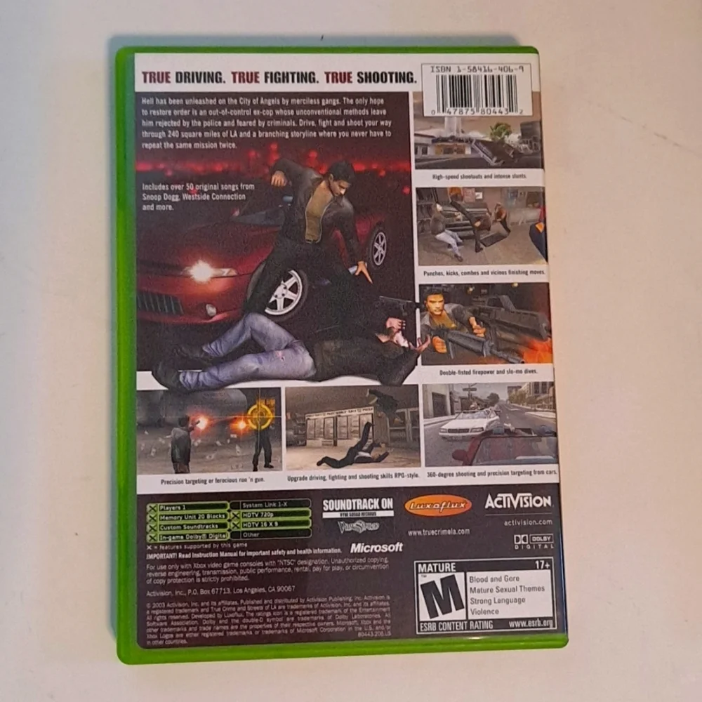 XBox True Crime Video Game
